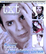 Jade Esteban Estrada on the cover of TXT Newsmagazine