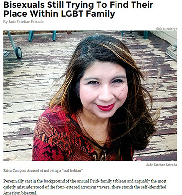 Bisexuals Still Trying To Find Their Place Within LGBT Family by Jade Esteban Estrada 