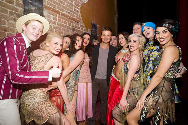 Jeremy Renner, Jade Esteban Estrada and the Moonlight Dolls in Houston